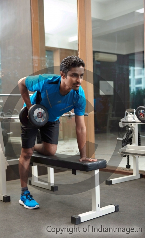 Young Man in Gym