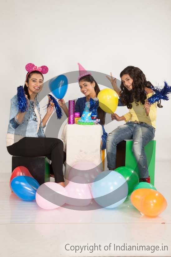 3 Girls Celebrating Victory