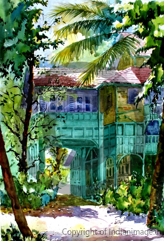 Rudyard Kipling bungalow illustration