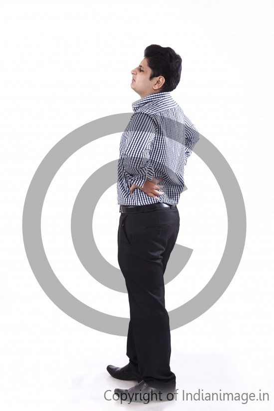 Man with low back pain